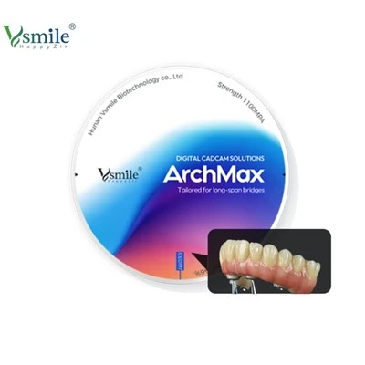 Bloc de zirconia d'arc complet per a implants dentals